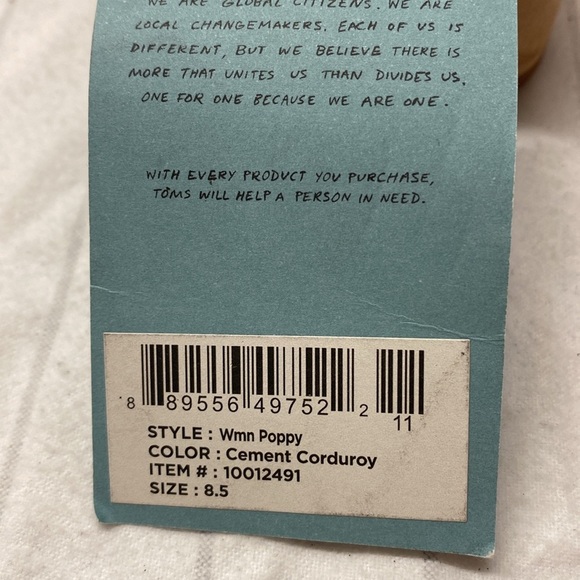 TOMS Poppy Sandal (Women, TOMS Women's Gray Sandals, Highheel Size 8.5 - Picture 8 of 9